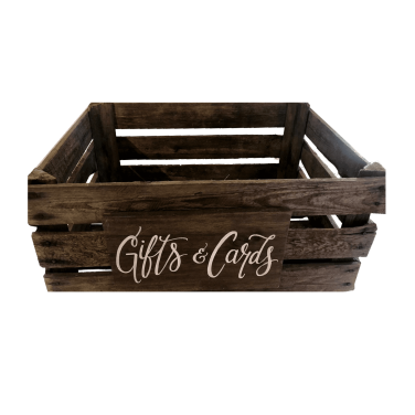 Rustic Cards Crate Post Box