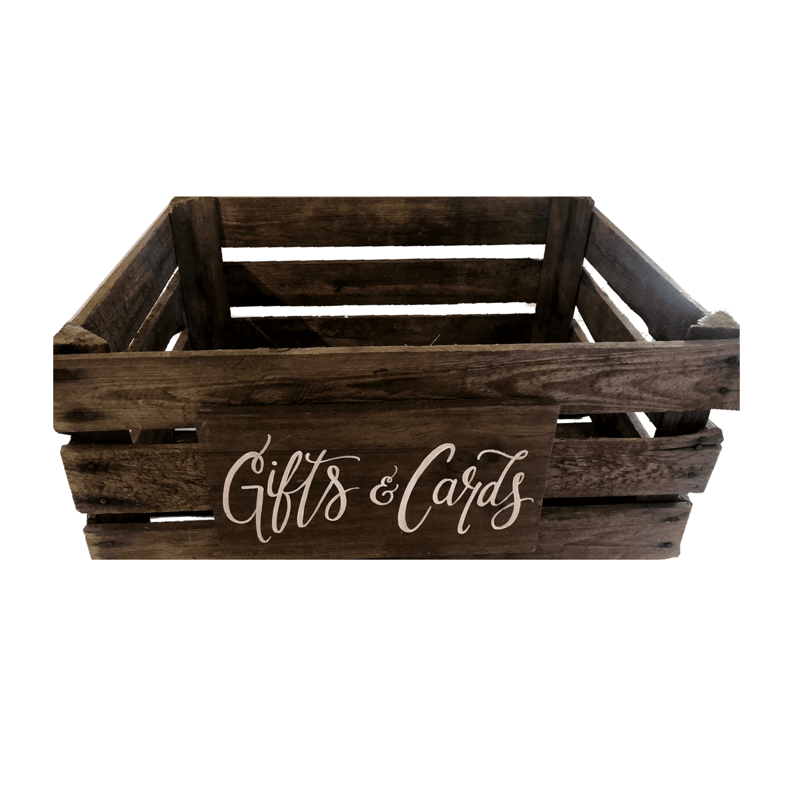 Rustic Cards Crate Post Box