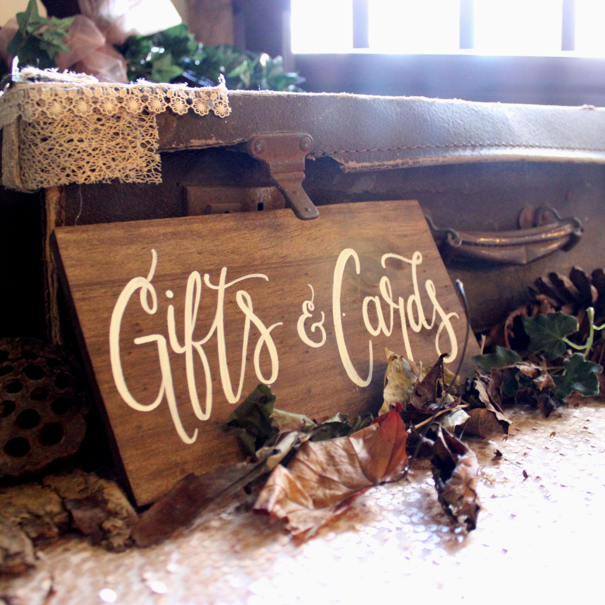 Suitcase Card Box Post Box