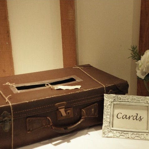Suitcase Card Box Post Box