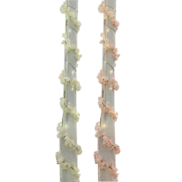 Blossom on Poles Ivory or Pink