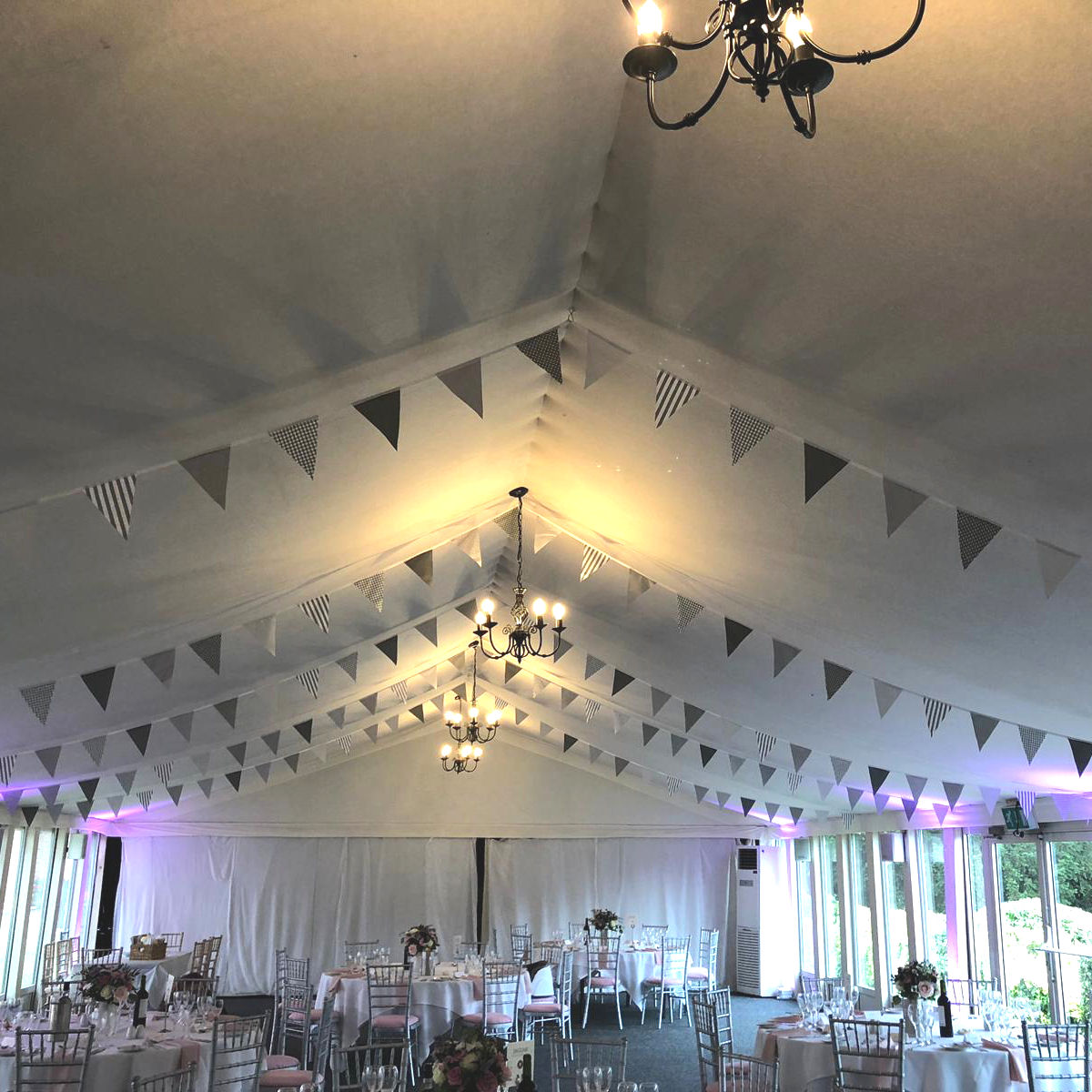 Grey Bunting Hunton Marquee