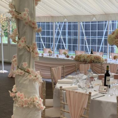 Blossom Round Poles Shenley Cricket Centre Marquee