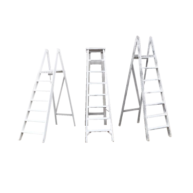 White Vintage Ladder Hire