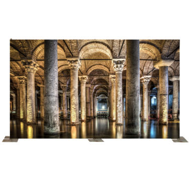 Ancient Themed Greek or Roman Room of Columns Backdrop