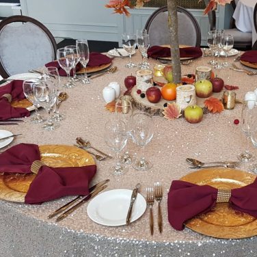 Gold Swirl Patterned Charger Plate