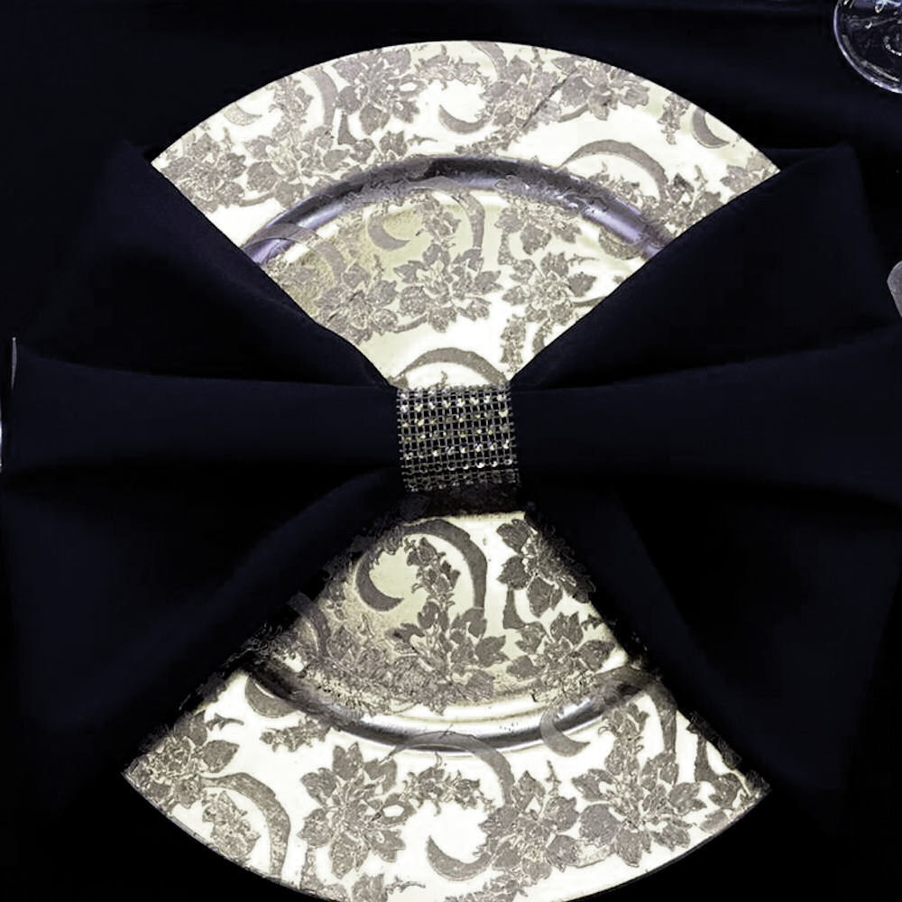 Silver Patterned Charger Plate Hire - Image 2