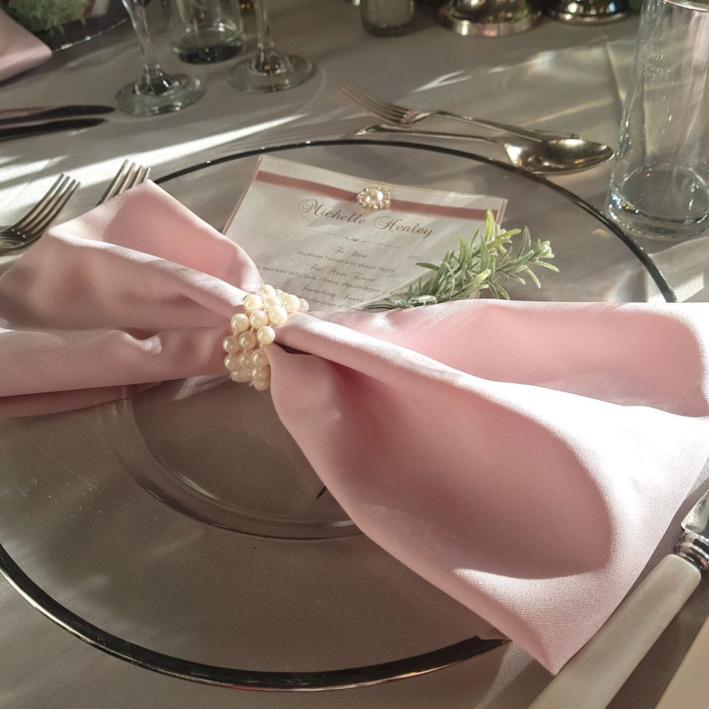 Silver Rim / Rimmed Glass Charger Plate