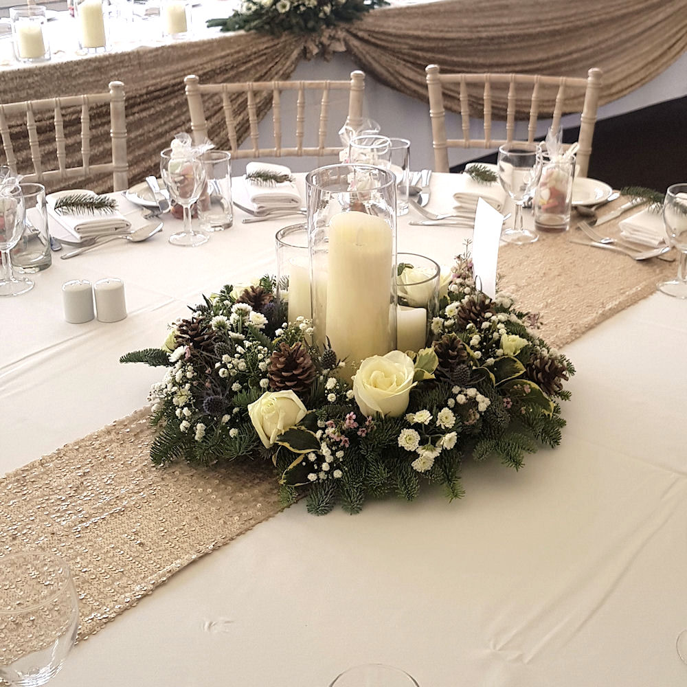Champagne Sequin Table Runner