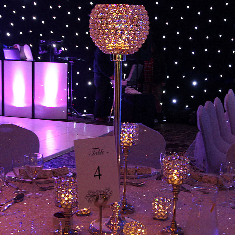 Crystal Globe Ball on Stand Centrepiece