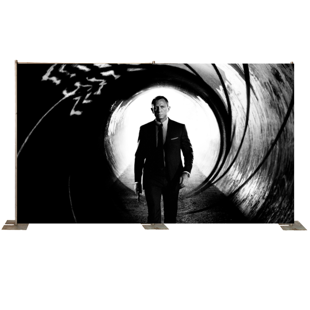 Daniel Craig Gun Barrel Backdrop
