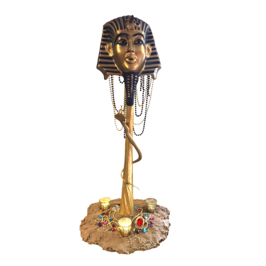 Egypt Tall Centrepiece with Mask, Sand & Jewels