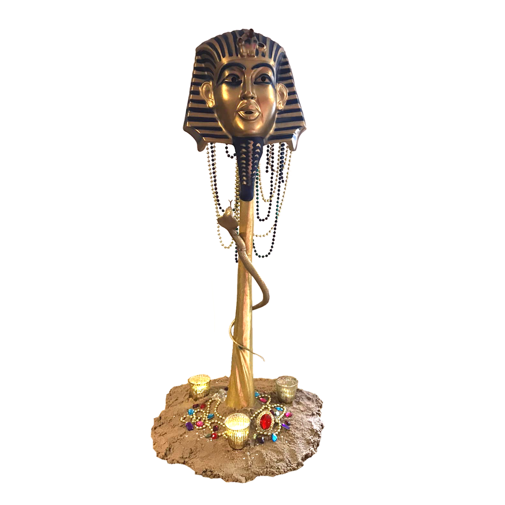 Egypt Tall Centrepiece with Mask, Sand & Jewels