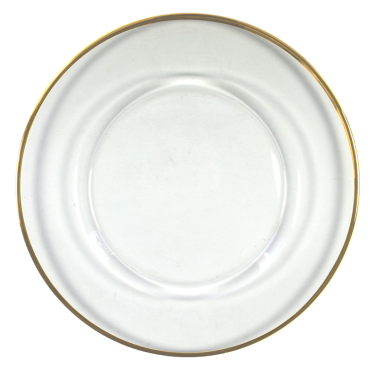 Gold Rimmed Charger Plate