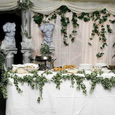 Greek Roman Party Buffet Table