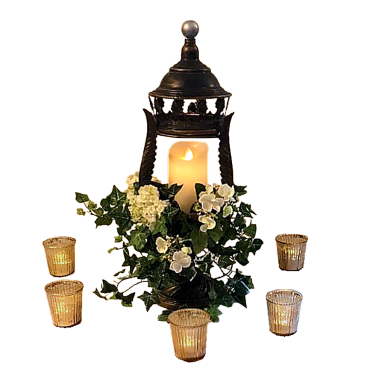 Greek Roman Centrepiece with Lantern