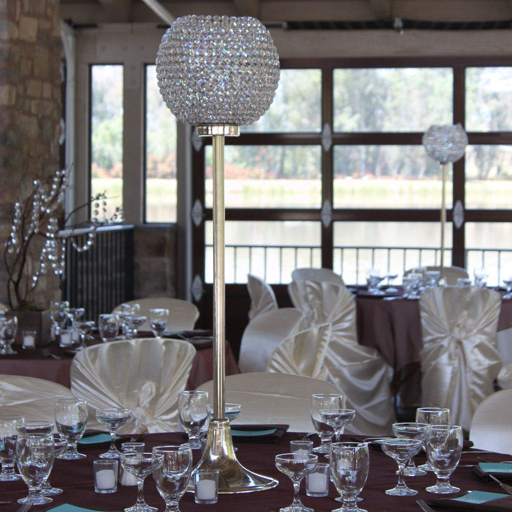 Crystal Globe Ball on Stand Centrepiece