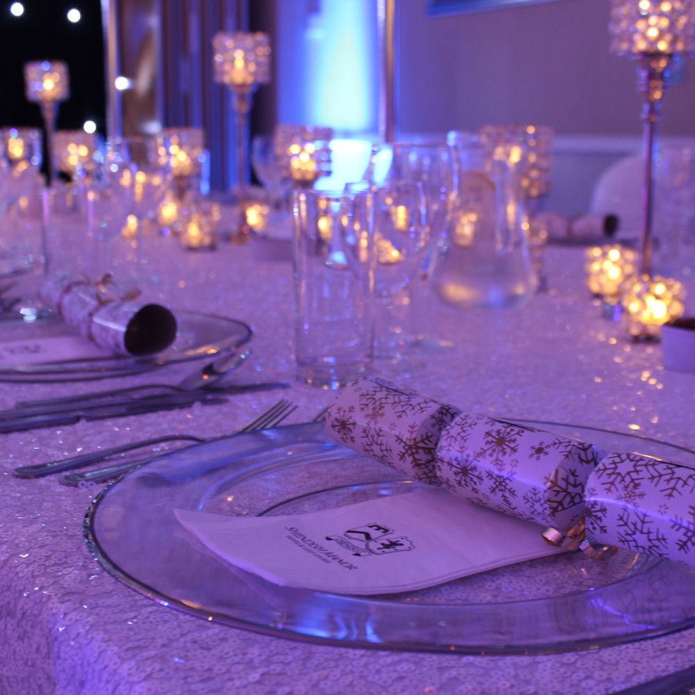 Silver Rim / Rimmed Glass Charger Plate
