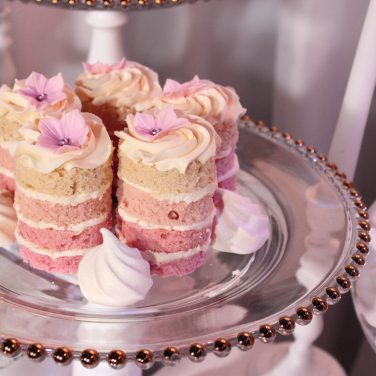 Rose Gold Beaded Charger Plate