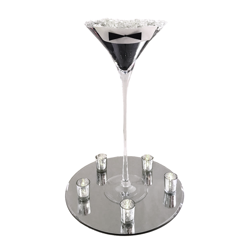 James Bond Black Bow Tie Centrepiece