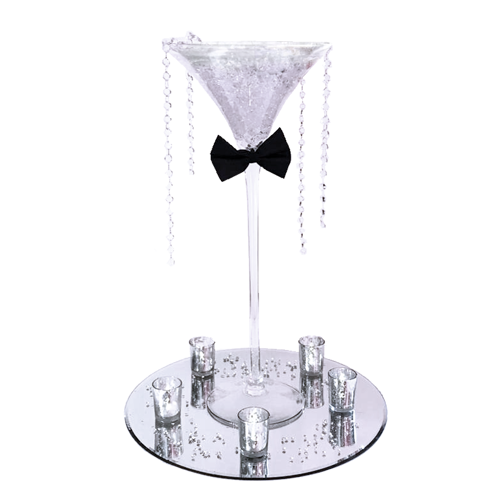 Bow Tie with Martini Glass