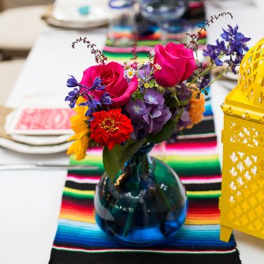 Mexican Mexico Centrepiece Flowers and Runner