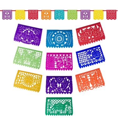 Mexico Mexican Coloured Paper Bunting