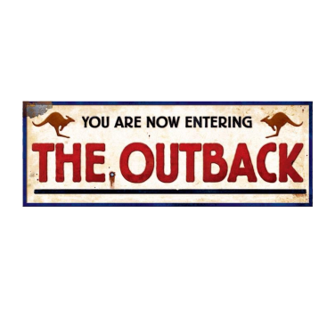Outback Sign A3