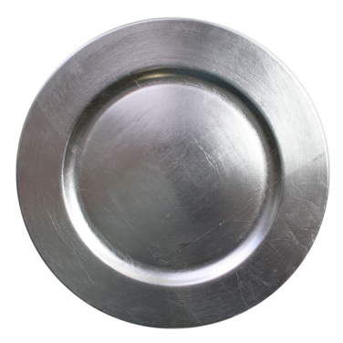 Silver Plain Acrylic Charger Plate Hire
