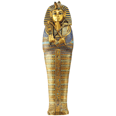 tutankhamun sarcophagus cardboard cut out