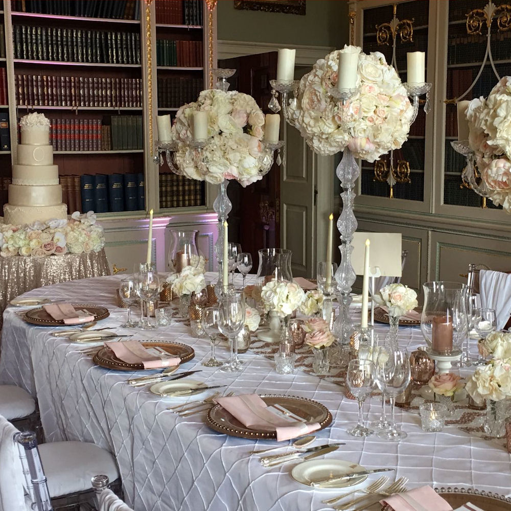 White Pin Tuck Tablecloth