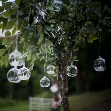 Hanging Globe Tea Light Holder
