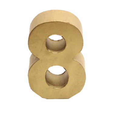 3D Table Number Gold