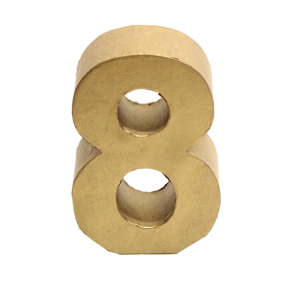 3D Table Number Gold