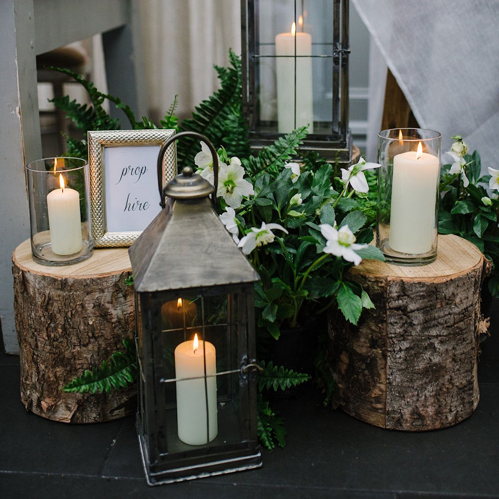 Set of 3 Artificial Log Stumps 3