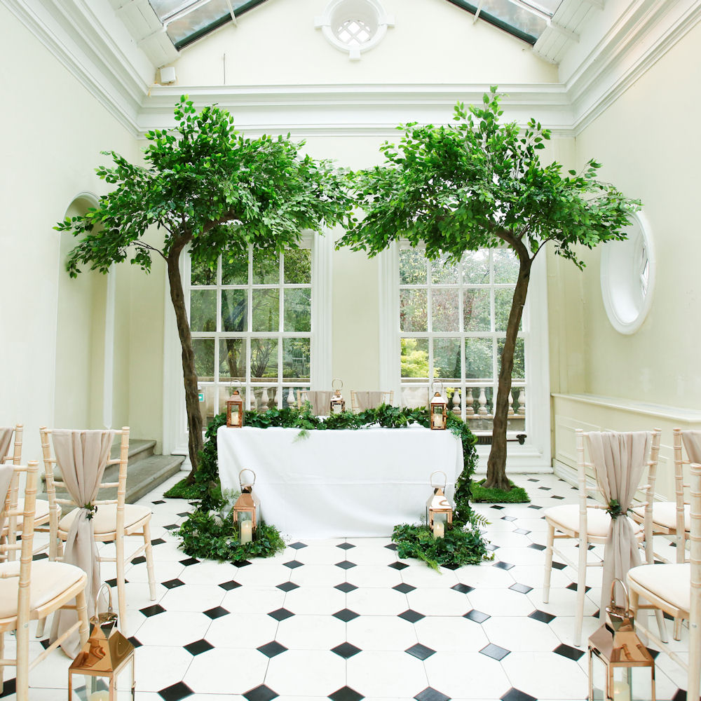 Bent Green Tree Canopy Arch 3
