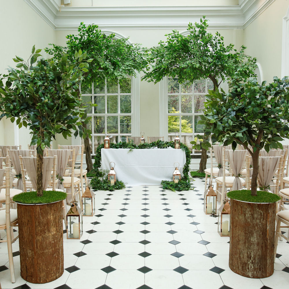 Bent Green Tree Canopy Arch 4