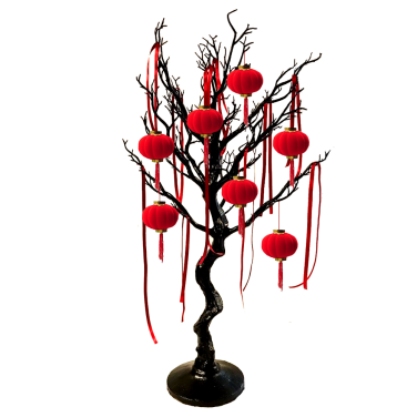 Chinese Centrepiece with Tree and Ribbons