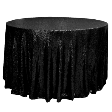 Black Sequin Tablecloth