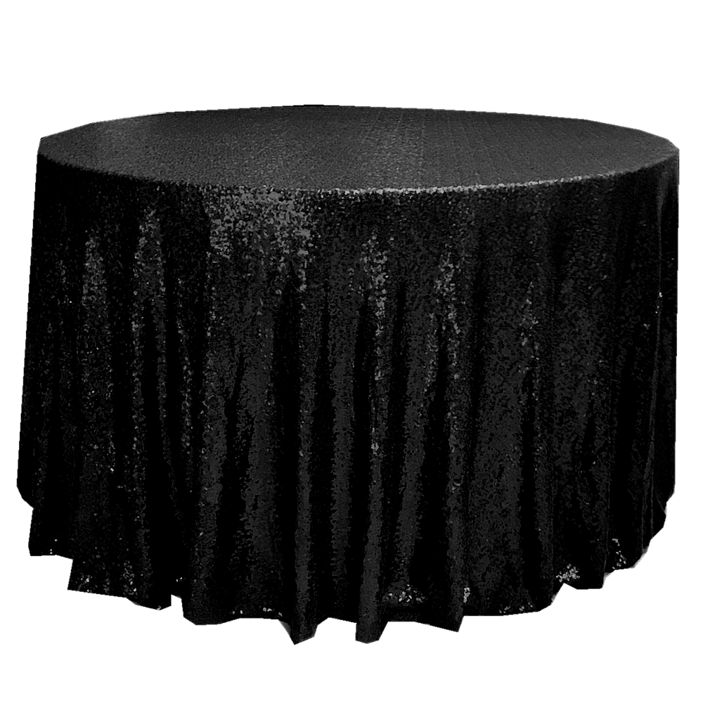 Black Sequin Tablecloth