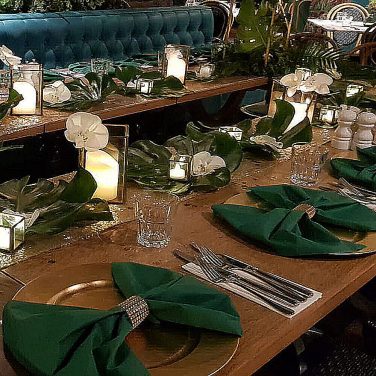 Bottle Forest Hunter Green Napkin