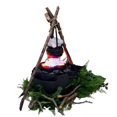 Campfire with Flame Light