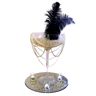 Champagne Saucer Gatsby Centrepiece