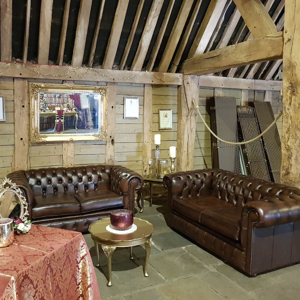 Brown Chesterfield Sofas Beauty & the Beast Party