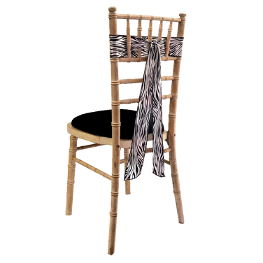 Chiavari Chair with Zebra Ribbon