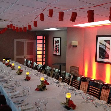 Chinese Centrepiece with Bamboo and Amarylis