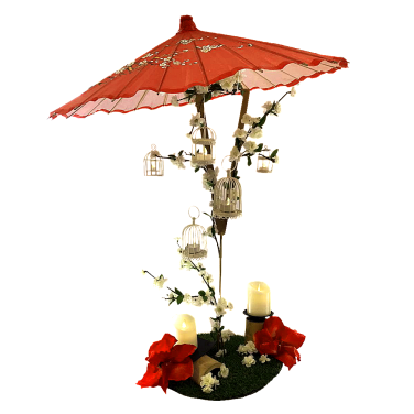 Chinese Red Umbrella Centrepiece