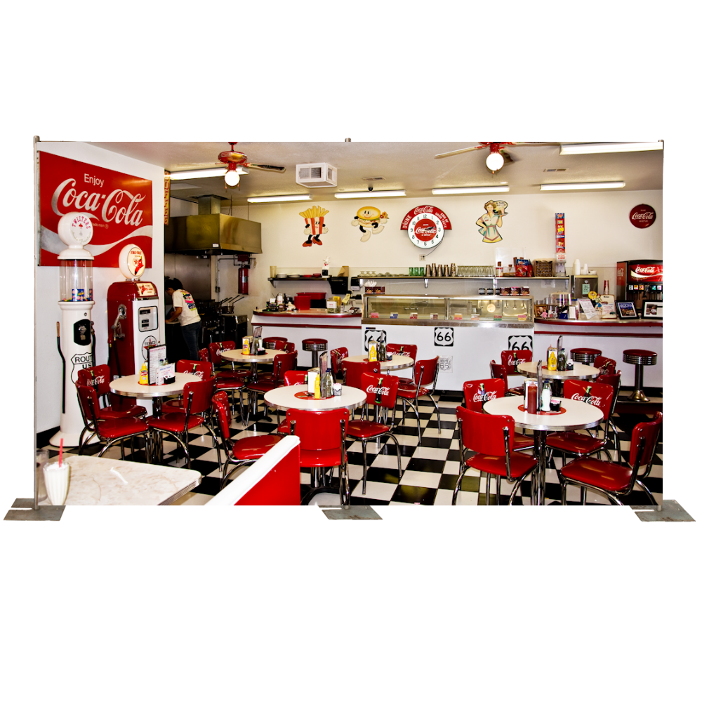 Coca Cola Themed Diner Backdrop