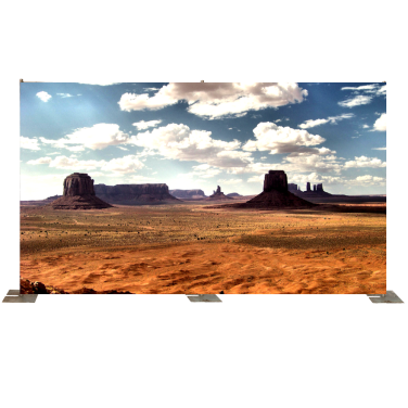 Desert with Rock Mountains Backdrop
