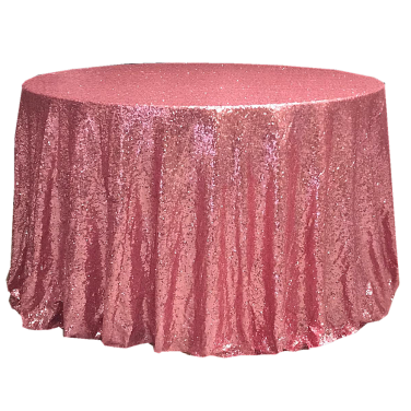 Dusky Pink Sequin Tablecloth
